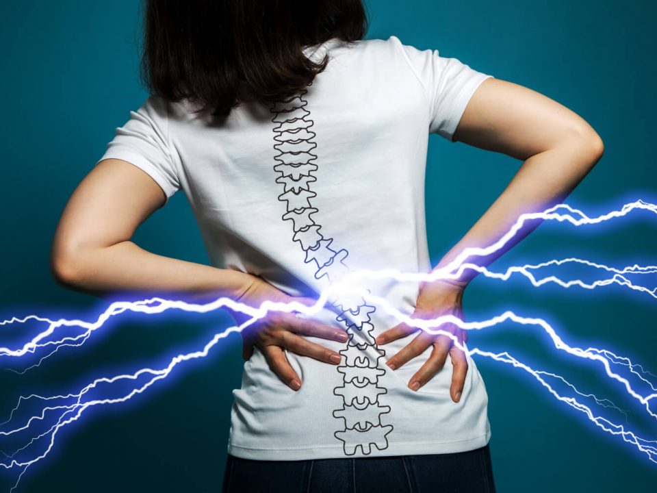 Dores nas costas causadas por hérnia de disco